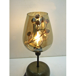 Lampa Kielich lampka nocna z kolorowego szkła i ceramiki